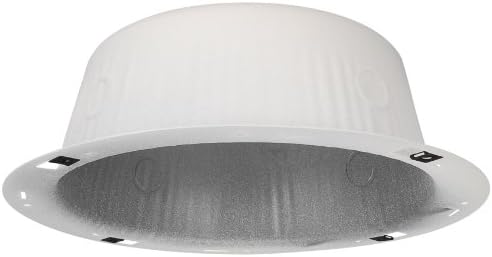 Quam ERD8U Round Steel Back Box Snap-In Tie Off Straps White