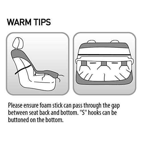 Elantrip Waterproof Rear Bench car seat Cover seat Protection Mixed