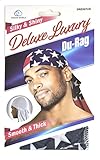 Dream Deluxe Du-Rag US Stars Stripes - Smooth & Thick, Superior Quality, Stretchable, Wrinkle Free, 100% Polyester