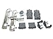 Siwdoy W10712395 Dishwasher METAL Rack Adjuster Kit Compatible with Whirlpool Dishwasher Replaces PS10065979 AP5957560 W10350375 W10250159