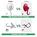 SUNDOKI Suction Cup Hooks, Removable Vacuum Holder for Restroom, Bathroom and Kitchen Towel Hanger Storage (4 Pack)