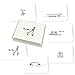 Stonehouse Collection 18 Assorted Thank You Note Cards - Blank Assorted Thank You Notes - Boxed Set Cute Animals Greeting Cards