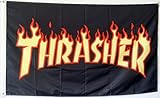 Astany Thrasher Skateboard Magazine Flag Banner 3X5Feet
