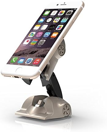 Car Phone Mount XUNMEJ Phone Holder Universal Windshield Dashboard Magnetic Phone Cradle for iPhone X 8 7 6s 5s 7/6 plus Samsung Galaxy S8 Edge S7 S6 Note 6 7, Nexus, Blackberry, LG (Silver)