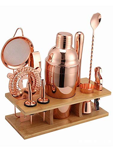 ACYY Cocktail Shaker Barkeeper Set Cocktail Shaker Set Bar Shaker 11 Stücke Bartender Kit Für Mixerwein Martini… – Bild 5