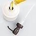 InterDesign Ashley Liquid Soap & Lotion Dispenser Pump for Kitchen or Bathroom Countertops, Ivory/Bronze