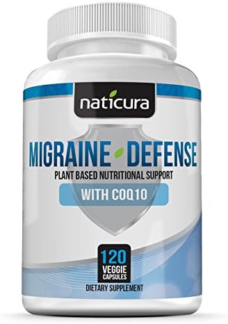 Migraine Support Migraine Prevention Supplement - Premium Brain Support Formula with CoQ10
