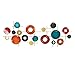 Collections Etc Colored Metal Circles Modern Wall Art