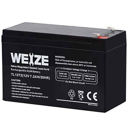 12V 7AH Battery Rechargeable 12 Volt 7 Amp Hour Sealed Lead Acid AGM Batteries for Razor E200