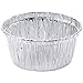 100 Aluminum Foil Baking Cups, Disposable Ramekin 4 Oz Aluminum Cupcake/Muffin liners, Silver Foil Liners for Baking, Cupcake, Pudding, Egg Tart, Creme Brulee
