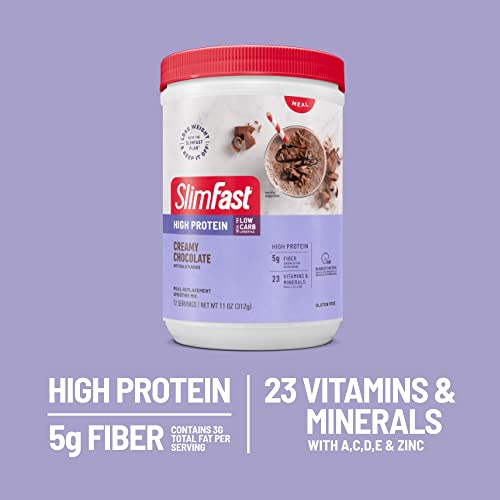 SlimFast High Protein Meal Replacement Shake Powder, 24 Servings