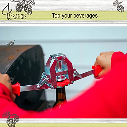 Manual Bottle Capper Tool Twin Lever Hand Capper for Home Brewing