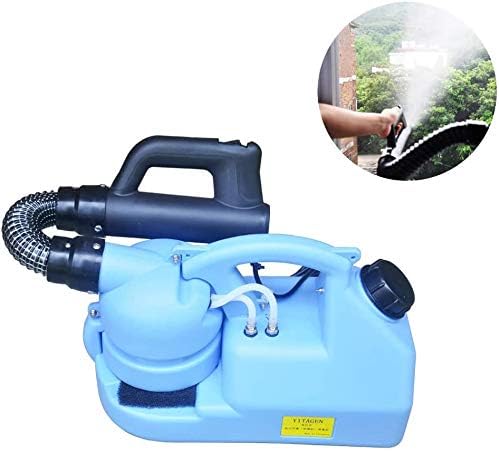 WFTD Electric ULV Fogger Portable Intelligent ULV Ultra Low Capacity Sprayer Suitable for Indoor And Outdoor Public Places Disinfection, 7L
