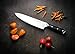 Chef Knife by Stahlux - 8 inch German Stainless Steel Blade with Razor Sharp Edge - Professional Chefs and Home Kitchen - All-Purpose Forged Knife with Black G10 Handle, Includes Magnetic Storage Box