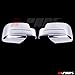 A-PADS Compatible with(Just Overlay Stick on, NOT for SNAP in Replacement) Chrome Mirror Cover for Dodge Nitro 2007-2012 / Jeep Liberty 2008-09 10 11 12 & Patriot 08-13 14 - Full Chromed Mirror
