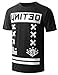 URBANCREWS Mens Hipster Hip Hop Graphic Print Crewneck T-shirts