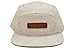 Skyed Apparel 5 Panel White Polka Dot Camper Cap Hat Collection With Genuine Leather Strap