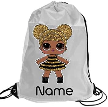 Girls LOL Doll Personalised Gym Bag School/Nursery/Gym/Dancing/Swimming/Sleepover (design24)