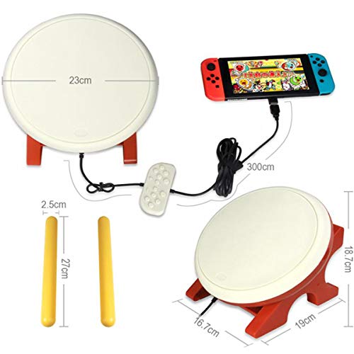 image for Finera Taiko Drum Compatible with N-Switch，Drum Controller Taiko Dru