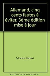 Allemand, cinq cents fautes à éviter