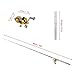 Lixada Pen Fishing Rod Reel Combo Set Telescopic Pocket Fishing Rod Pole + Reel Aluminum Alloy Fishing Line Soft Lures Silver