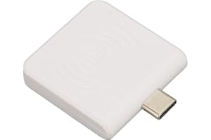 NAROOTE Credit Card Reader, 125Khz Portable Square Card Reader Id Mobile Phone Card Reader Type C Interface square reader for Mobile Payment and Access Control