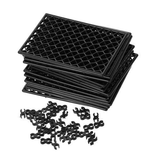 NAMOARLY 30pcs Rc Drift Car Parking Garage Panel DIY Mesh Panel for Rc Car Drift Compatible Models