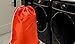 Nylon Laundry Bag - Locking Drawstring Closure and Machine Washable. These Bags will Fit a Laundry Basket or Hamper and Strong Enough to Carry up to Three Loads of Clothes. (Orange)