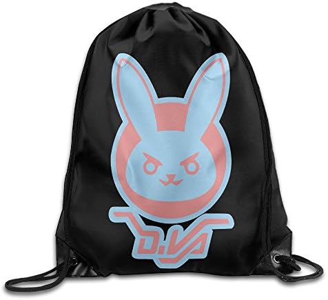 Jasoo DVA LOGO Over First-person Shooter Video Game Watch Girl Bags School Size Size Key White.