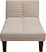 DHP Dillan Chaise Lounger, Tan Microfiber, Full