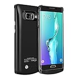 S6 Edge Plus Battery Case,Slim External Battery Case,4200mAh Portable Backup Battery Charger, Cover Case for Samsung Galaxy S6 Edge Plus,Rechargeable Power Bank Case(black)