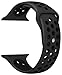 SELLERS360 Apple Watch Band Series 1 Series 2,Soft Durable Nike + Sport Replacement Wrist Strap for iWatch (Black/ Light Black 42mmM/L)