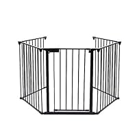 Garden Bean Fireplace Fence Baby Safety Hearth Metal Configurable Gate BBQ Fire Pet Dog Cat Christmas Tree Fence Without Installation