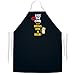 Attitude Aprons Fully Adjustable Kiss The Cook and Bring Him A Beer Apron-Black
