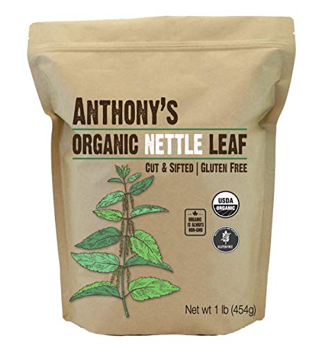 Anthony's Organic Nettle Leaf, 1lb, Gluten Free, Non GMO, Cut & Sifted, Non Irradiated, Keto Friendly