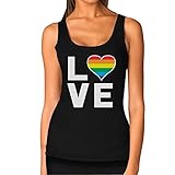 Gay Love - Rainbow Heart Gay & Lesbian Pride Women Tank Top