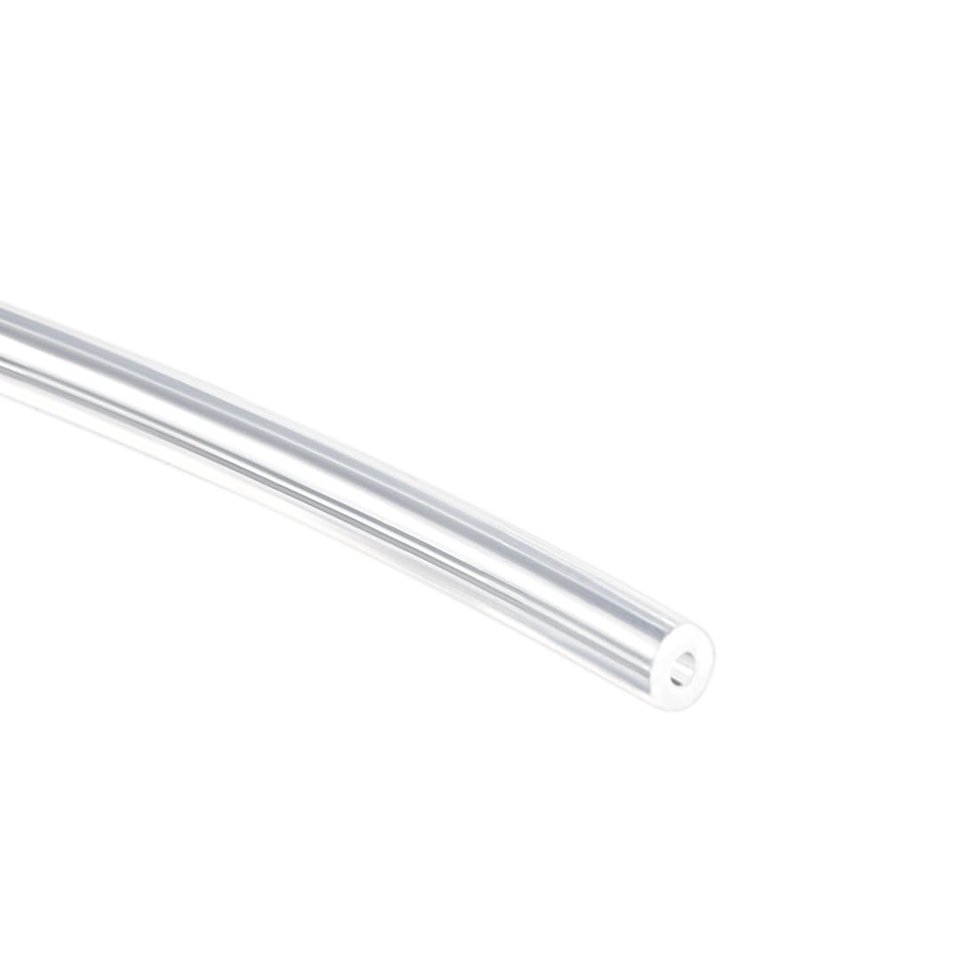 sourcing map Silicone Tubing 0.5mm ID X 1mm OD 15m Flexible Silicone Rubber Tube Air Hose Water Pipe for Pump Transfer Clear