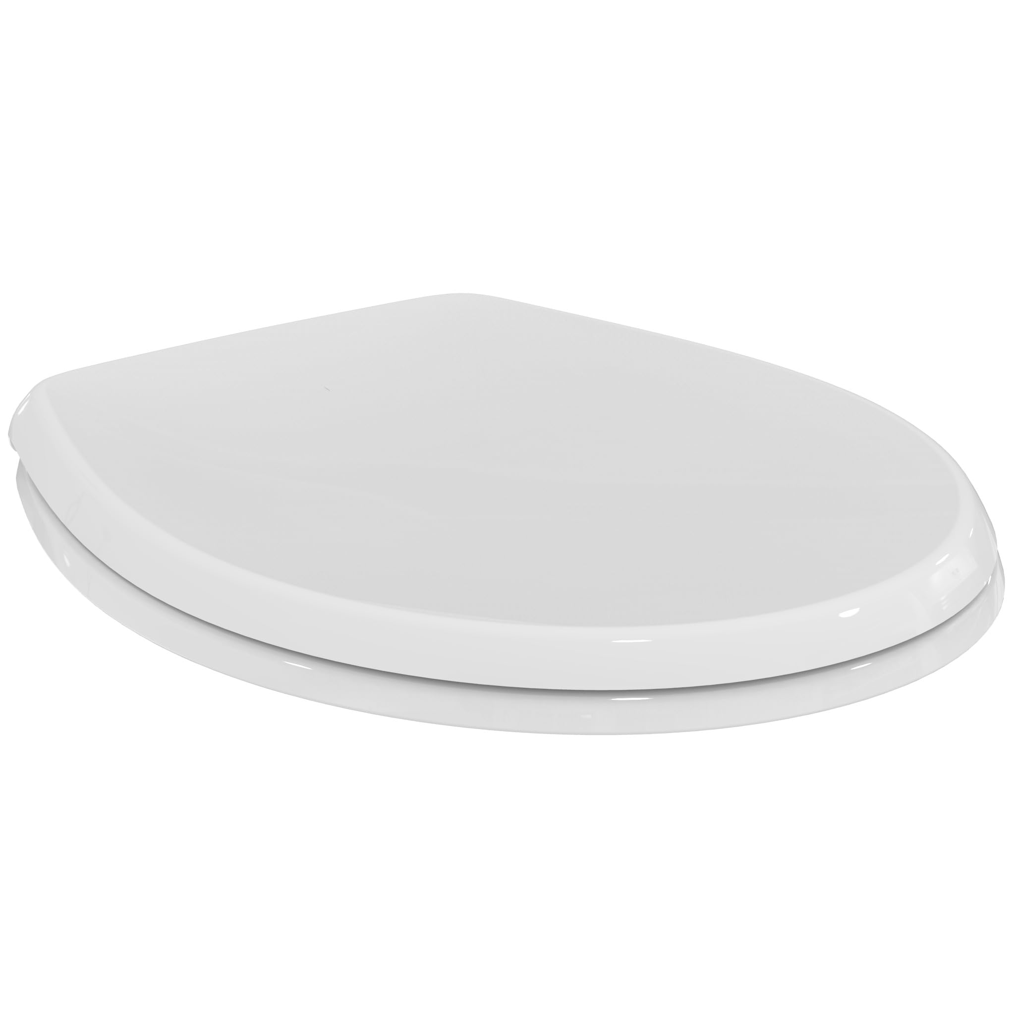Ideal Standard Eurovit Universal Toilet Seat, Durable Oval Toilet Seat, UV-Resistant and Load-Bearing up to 150 kg, Made of Robust Duroplast – White (365x445x40 mm)