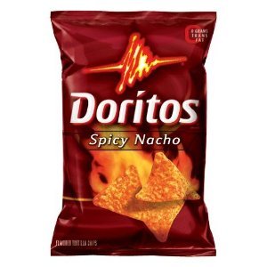 Doritos Spicy Nacho Flavored Tortilla Chips, 12 Oz. (Pack of 3)