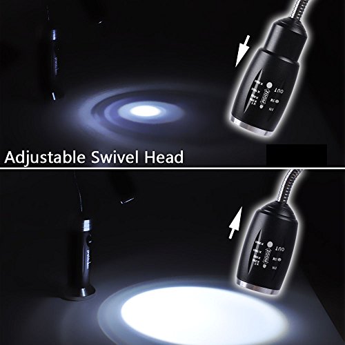 Adjustable BBQ Grill Light Set with Super Bright LED,Magnetic Base and Flexible Goose Neck for Lighting up Gas,Charcoal,Electric Grill- Outdoor Waterproof Barbecue Grilling Lights by Prokitchen,2-pack - Thumbnail 5