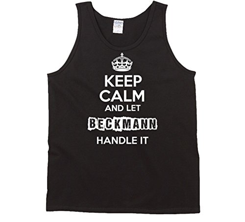 yeoldeshirtshop Keep Calm and Let Beckmann Handle It Tanktop M Black