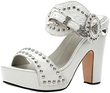 YK Branded Western Shoes Womens Alpha Mare Take Me Away White 110W