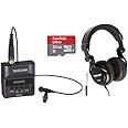 Tascam DR-10L Digital Recorder with Tascam TH-03 Headphones and 32GB SD Card, Black