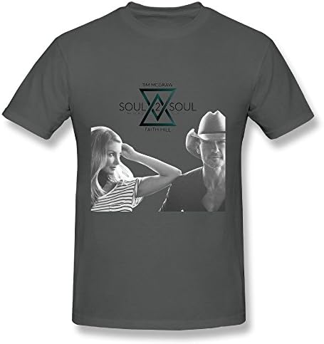 Mens Asphalt T Shirt Soul2Soul World Tour 2017 Tim McGraw Faith Hill