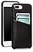 Sena Snap on Wallet, Premium all leather Wallet drop safe snap on case for the iPhone 7 Plus - Black