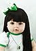 Pinky Realistic 22 Inch 55cm Soft Vinyl Reborn Baby Girl Toddler Real Looking Lifelike Newborn Doll Toddler Silicone Babies with Clothes Xmas Gift