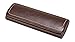 Glasses Case For Men, Women, Hard Eyeglass Case W/ Magnetic Closure In Faux Leather, Brown