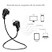 Sweatproof Sports Earphones,Mifine Bluetooth Headphones,Wireless Noise Cancelling Headset Stereo Bluetooth V4.1 Earbuds with Built in Microphone for iPhone iPad Android (Black)