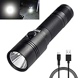 TATTU Flashlight BL01 Rechargeable Bicycle Headlight 1000 Lumen LED Bike Light with Mount, 18650 Battery and Micro USB Charging Cable