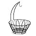 Spectrum Diversified Twist Fruit Stand and Banana Holder, Black
